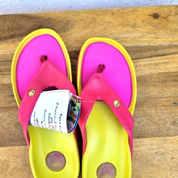 Hawaiian Jellys Ultra Comfort Mango Fruit Unisex  Sandals Women's Size 8 - Picture 13 of 15